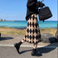 Women's Knitted Half-length Skirts In Autumn and Winter Are Thin and Thin, Covering The Crotch Skirt, High-waisted A-line Package Hip Skirt