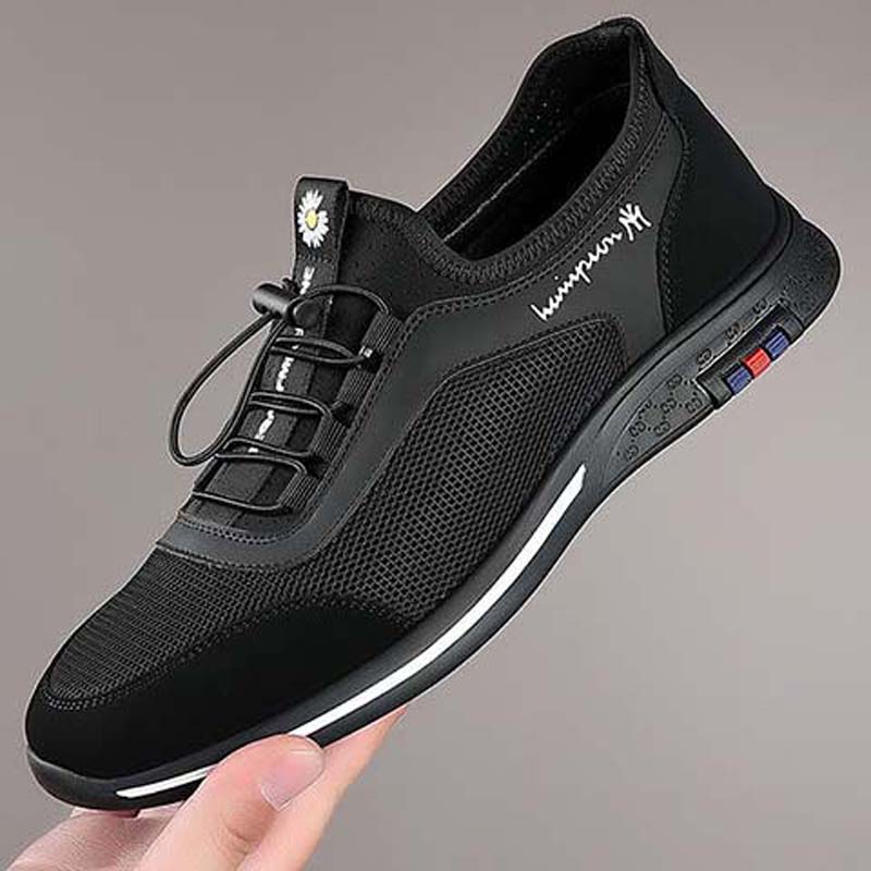 Sandals Men's Hollow Summer New Soft Bottom Line Soft Leather Outdoor Sports Leisure Young Sandals