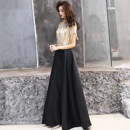 Little Evening Dress Female Long Party Dress Party Dinner Party Banquet Noble and Thin Host