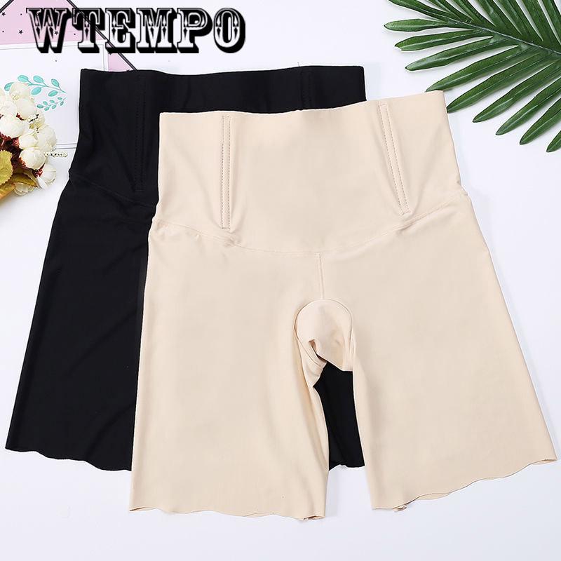 Large Size Waist Hips Body Pants Slimming Clothes Summer High Waist Belly Pants Safety Pants Corset