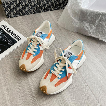 Xiaoman Waist Forrest Gump Shoes Female Korean Version of Thick-soled Mesh Breathable Old Shoes Student Casual Sports Shoes