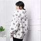 WTEMPO Plus Cotton Thick Imitation Rabbit Fur Coat Female Printed Letters Western Style Loose Warm Coat