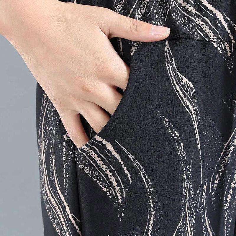 Women's Pants Middle-aged and Elderly Stretch Casual Pants Mother Pants Large Size Elastic High-waist Straight-leg Pants Elderly Women's Pants