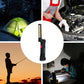 360° Folding USB Rechargeable COB Work Light LED Red Light Strong Light Emergency Flashlight Inspection Light