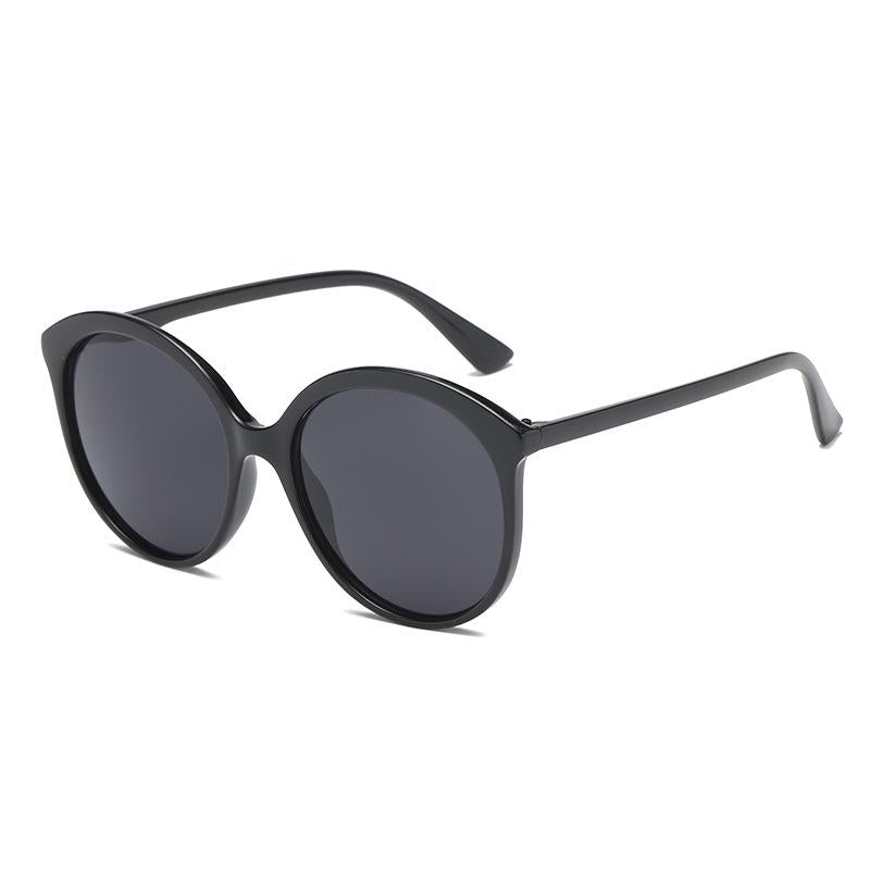 WTEMPO Sunglasses female big box pink sunglasses female big face sun glasses round sunglasses