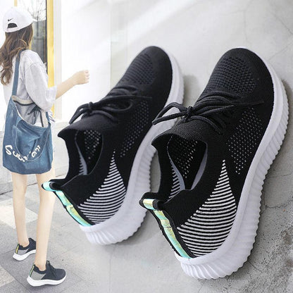 Spring White Shoes Women's Shoes Breathable Sports Mesh Wild Summer Thin Hollow Blank Shoes