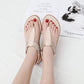 Summer Simple Toe Flat Bottom Tendon Bottom Sandals Female 2020 Lightweight Wear Non-slip Casual Sandals Female