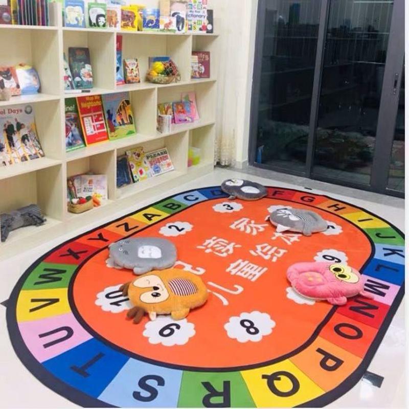 Nursery Blanket for Boys and Girls Cartoon Cute Crawling Blanket Bedside Anti-fall Blanket Puzzle Game Children's Carpet