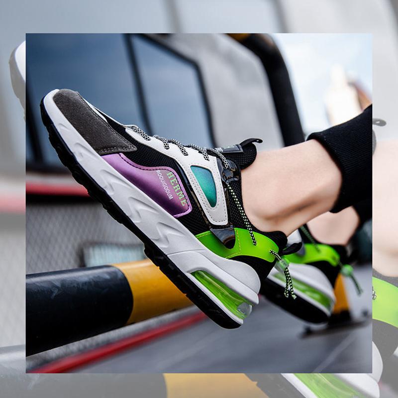 Fall Men's Shoes All-match Breathable Mesh Shoes Men's Korean Fashion Sports and Leisure Running Shoes