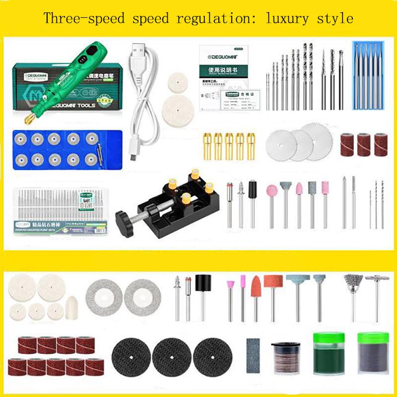 Mini Electric Grinder Hand-held Engraving Electromechanical Drill Nail Tool Punching Machine Cutting Machine Mini Kit Tool