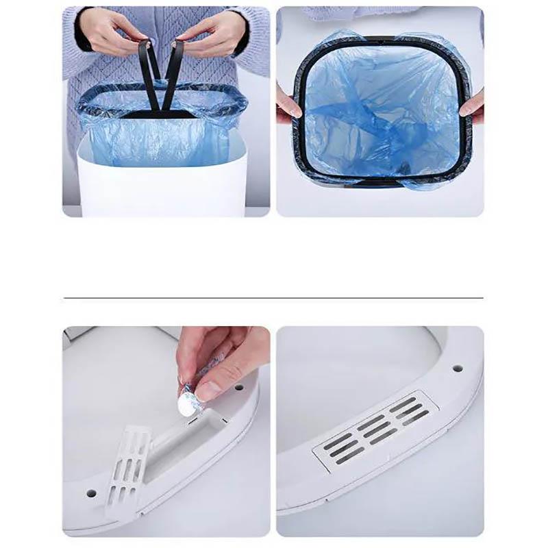 Intelligent Sensor Trash Can Household Automatic Charging Type Living Room Bedroom 16 Liters Large Capacity Kitchen Bathroom Waterproof