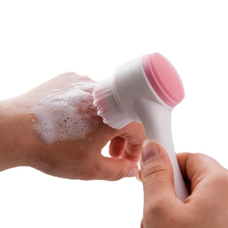 Washing Brush Manual Soft Hair Cleaning Brush To Remove Blackheads and Greasy Exfoliating Facial Cleansing Brush Washing Face Brush Instrument