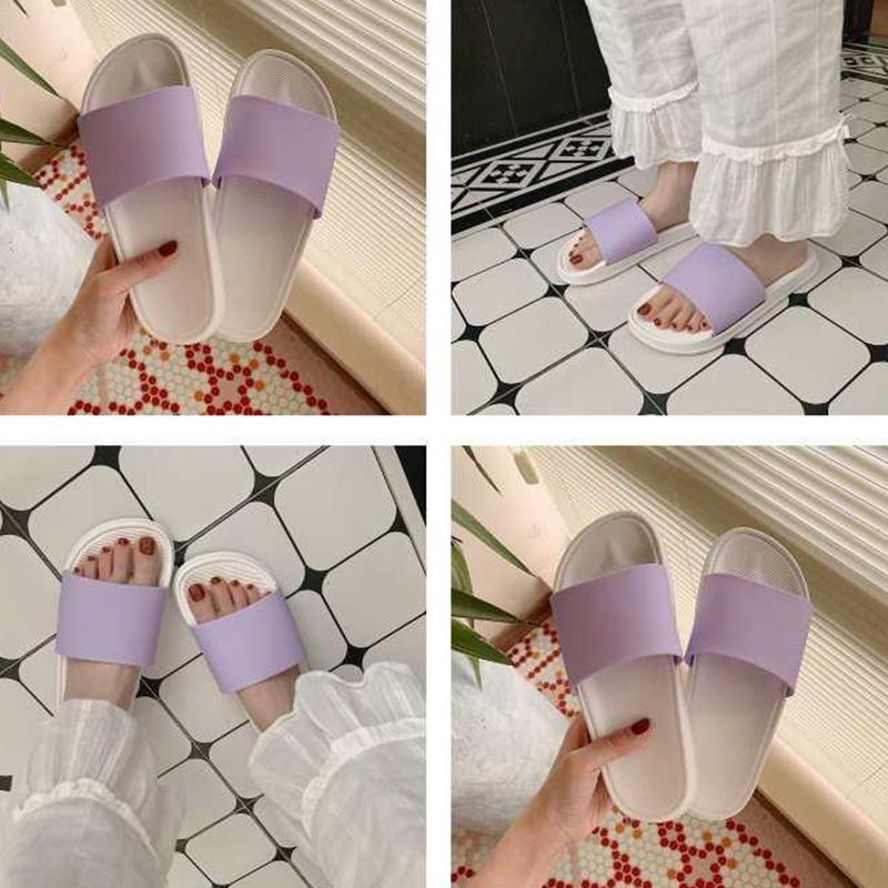 Simple Girl Heart Cute Slippers Female Summer Outdoor Wear Indoor Home Non-slip Bath Sandals and Slippers