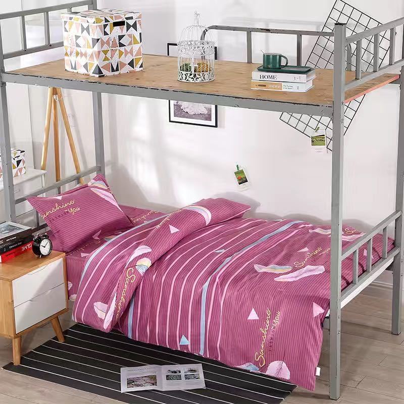 Three-piece Bed Pillowcase Sheet Quilt Cover Set Cartoon Bed Set Home Dormitory Bedding