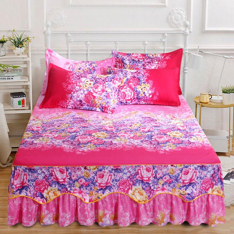 Simmons Bedspread Bed Skirt Bed Cover Single Piece Bed Sheet Bed Skirt Single Piece Bedroom Household Single-piece Sanding Bed Skirt