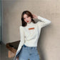 Turtleneck Design Sense Sweater Women's Niche Fall Winter Short Slim Outer Wear Small Knit Sweater Top