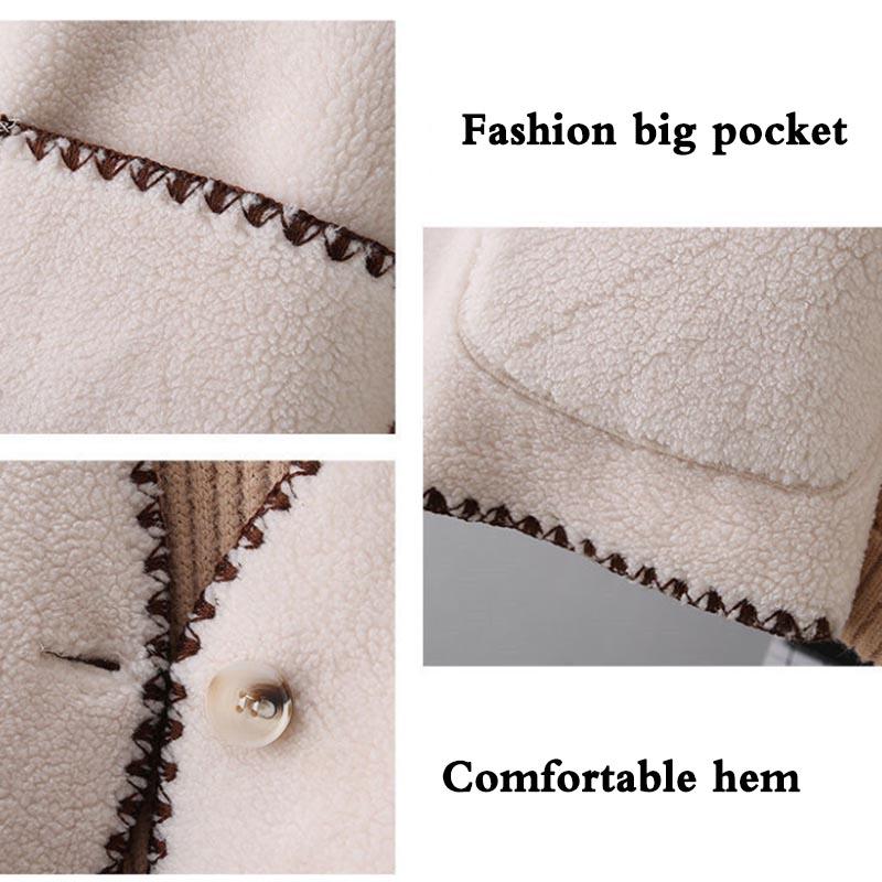 Lamb Plush Vest Women's Spring and Autumn Small Fragrance Fur One Loose Jacket