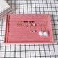 Coverless Pink Ice Velvet Jewelry Storage Tray Ring Necklace Display Stand