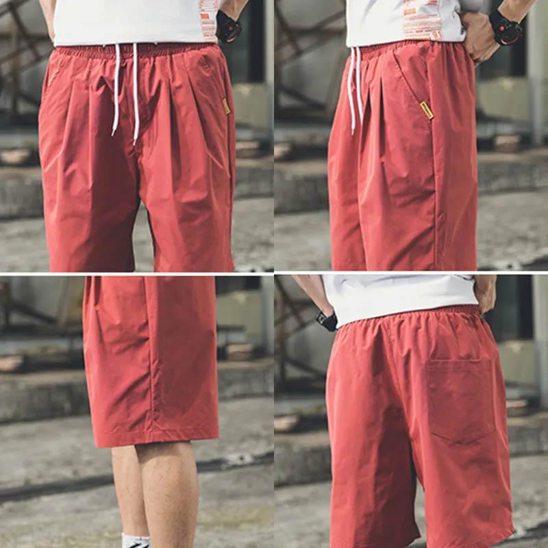 Men's Summer Sports Five-point Pants Thin Loose Men's Shorts Casual Wear All-match Cool Style Breathable Shorts