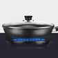 Maifan Stone Frying Pan Non-stick Pan Household Frying Pan Without Oily Fume Pancake Pan Induction Cooker Pan with Cover