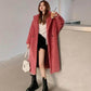 WTEMPO Winter Faux Fur Mink Fur Coat Women's Mid-length Plush Fleece Coat Warm Thicken Coat