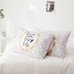 Two-piece Cotton Pillowcase Letter Printing Thickened Brushed Pillowcase Bedding