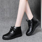 Cotton Shoes Women's Winter Plus Velvet Thickening Warm Middle-aged and Elderly Short Boots Anti-skid Anti-level Bottom Comfortable Cotton Shoes