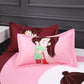 Two-pack Pillowcases for Couples Bedroom Pillowcases Thickened Brushed Cartoon Pillowcases Skin-friendly Soft Pillowcases