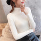 Women's Blouse Slim Short Long-sleeved Warm Thick Sweater Autumn and Winter Turtleneck Sweater