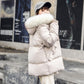 Real Shot Thickening Fashion Women's Down Jacket Wild Hooded Short Korean Cotton Jacket