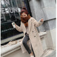 Cashmere Coat Parka Female Sheep Sheared Jacket Long Female Fur Coat Lamb Hair Thicken Warm Plus Size High-end Women Coat