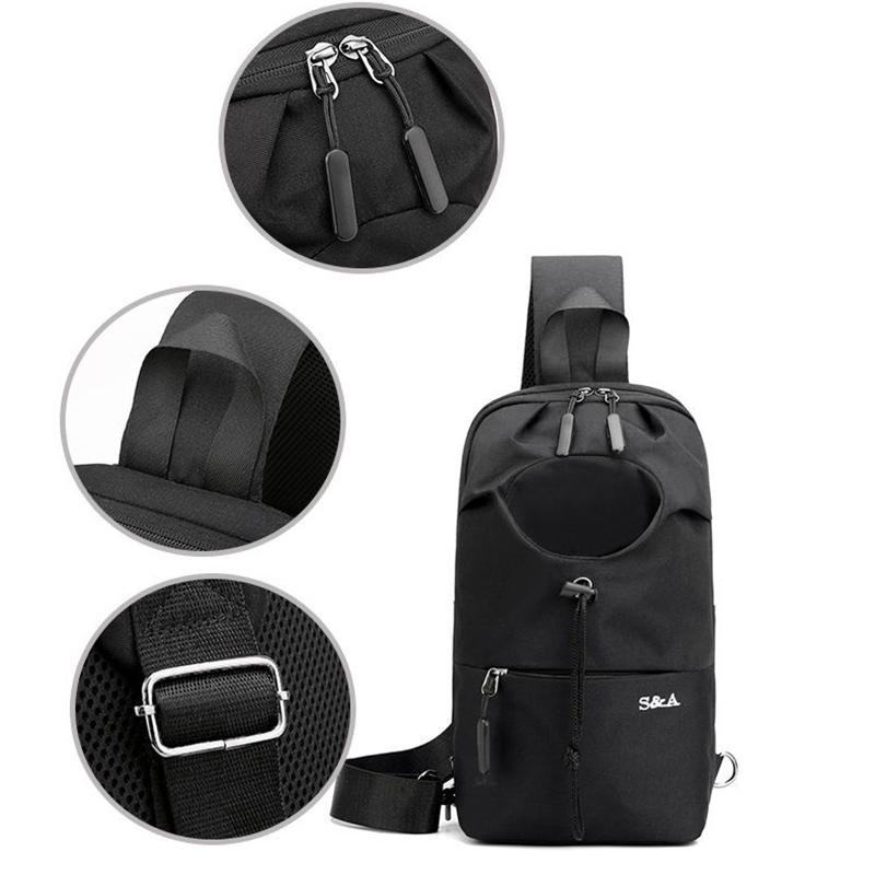 Casual Men's Bag Messenger Small Backpack Trendy Chest Bag Men's Multifunctional Satchel