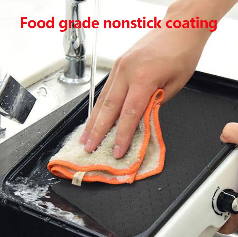 1360W 2 Person Heat Pot BBC Machine Nonstick Pot Smokeless Fried Steak Pan Multi-purpose Grill Pan for Family