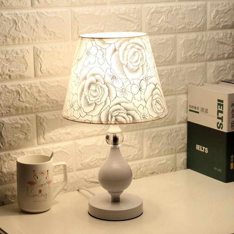 European Bedside Reading Light Led Table Lamp E27 fabric Desk Lamp interior lighting Home Decor