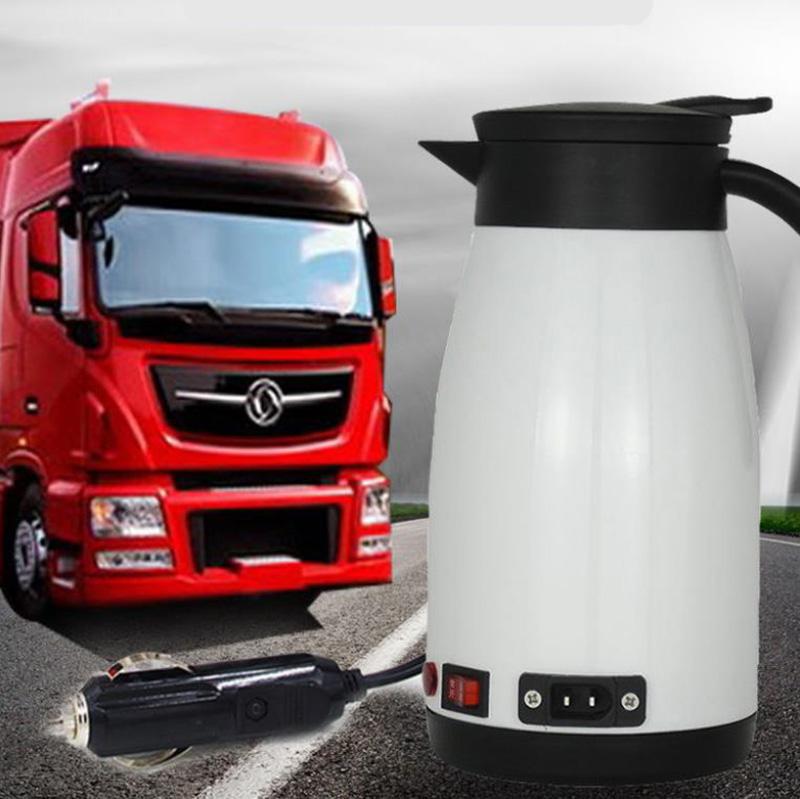 1300ml Car Stainless Steel Electric Heating Kettle Temperature Insulation Pot Coffee Tea Water Heating Pot