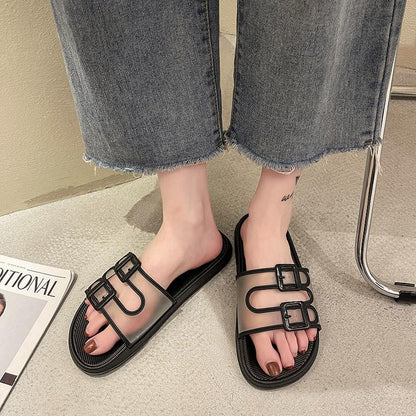 Slippers Women Summer Outdoor Wear All-match Cute Non-slip Indoor Home Beach Shoes Comfortable and Lightweight