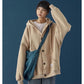 Autumn and Winter Lazy Wind Hooded Sweater Loose and Versatile Cardigan Jacket Women