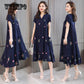 Summer Women Boho Style Print Beach Dress Vestidos Women Midi Party dress