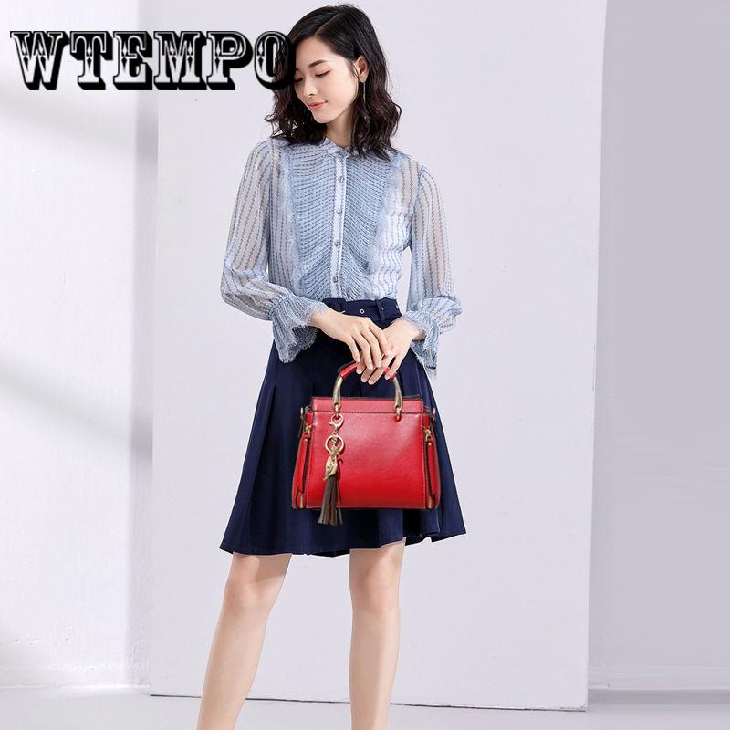 Women's Handbag Fashion Large Capacity Women Shoulder Bag Tassel Pendant