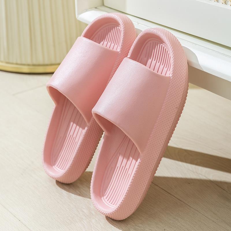 Slippers Women Summer 4CM Soles Soft Non-slip Shoes Outdoor Increased Slippers Wear-resistant Home Shoes Couple Shoes Unisex