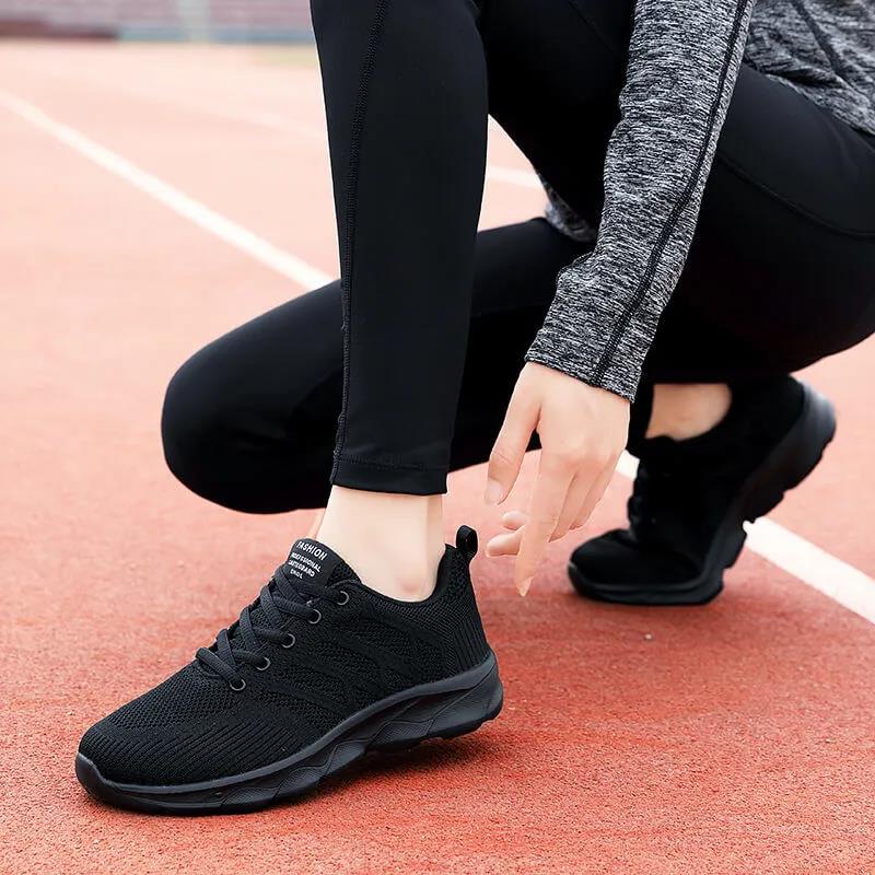 Women's Spring and Autumn Breathable Lightweight Sports Shoes Middle-aged and Elderly Soft-soled Leisure Travel Shoes