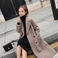 Cashmere Coat Parka Female Sheep Sheared Jacket Long Female Fur Coat Lamb Hair Thicken Warm Plus Size High-end Women Coat