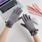 Women's Cotton Gloves Winter Korean Version of Students Cute Plus Velvet Thick Warm Riding Driving Cold Gloves