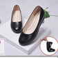 Women's Flat Shoes Leather Shoes Work Shoes Work Professional Flight Attendant Flat Shoes Comfortable Nurse Shoes Soft Bottom Mother Shoes