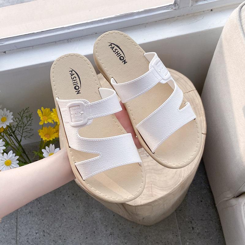 Women's Elastic Flat Sandals Ankle Strap Criss-Cross Open Toe Wide Strap Fashion Summer Shoes