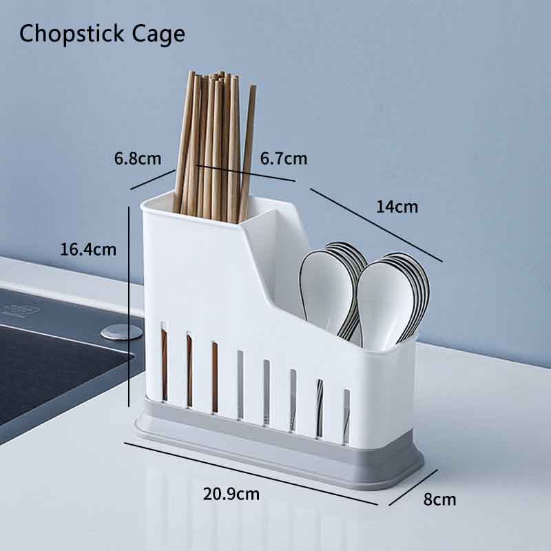 Kitchen Rack Countertop Knife Rack Supplies Storage Family Chopsticks Cage Knife One