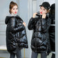 Disposable Cotton Clothes Women's Bright Cotton Coat Women's Short Winter Loose and Colorful Hooded Down Cotton Warm Thick Coat