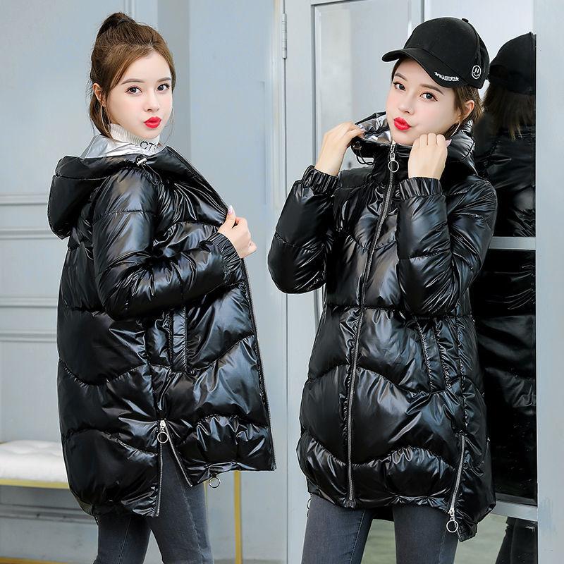 Disposable Cotton Clothes Women's Bright Cotton Coat Women's Short Winter Loose and Colorful Hooded Down Cotton Warm Thick Coat