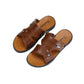 Sandals Men's Waterproof Non-slip Beach Shoes Men's Dual-use Large Size Sandals and Slippers Imitation Leather