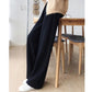 Plus Velvet Wide-leg Pants Women's Casual Sports Mopping Pants Winter High Waist Loose Drape Thickened Straight Pants All-match Warmth